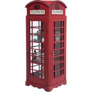 London Telephone Red Display Cabinet