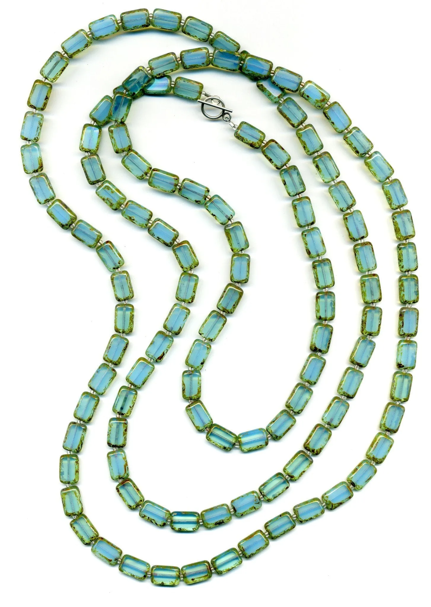 Long Beaded Necklace, 7 Ways to Wear, Trilogy 60"