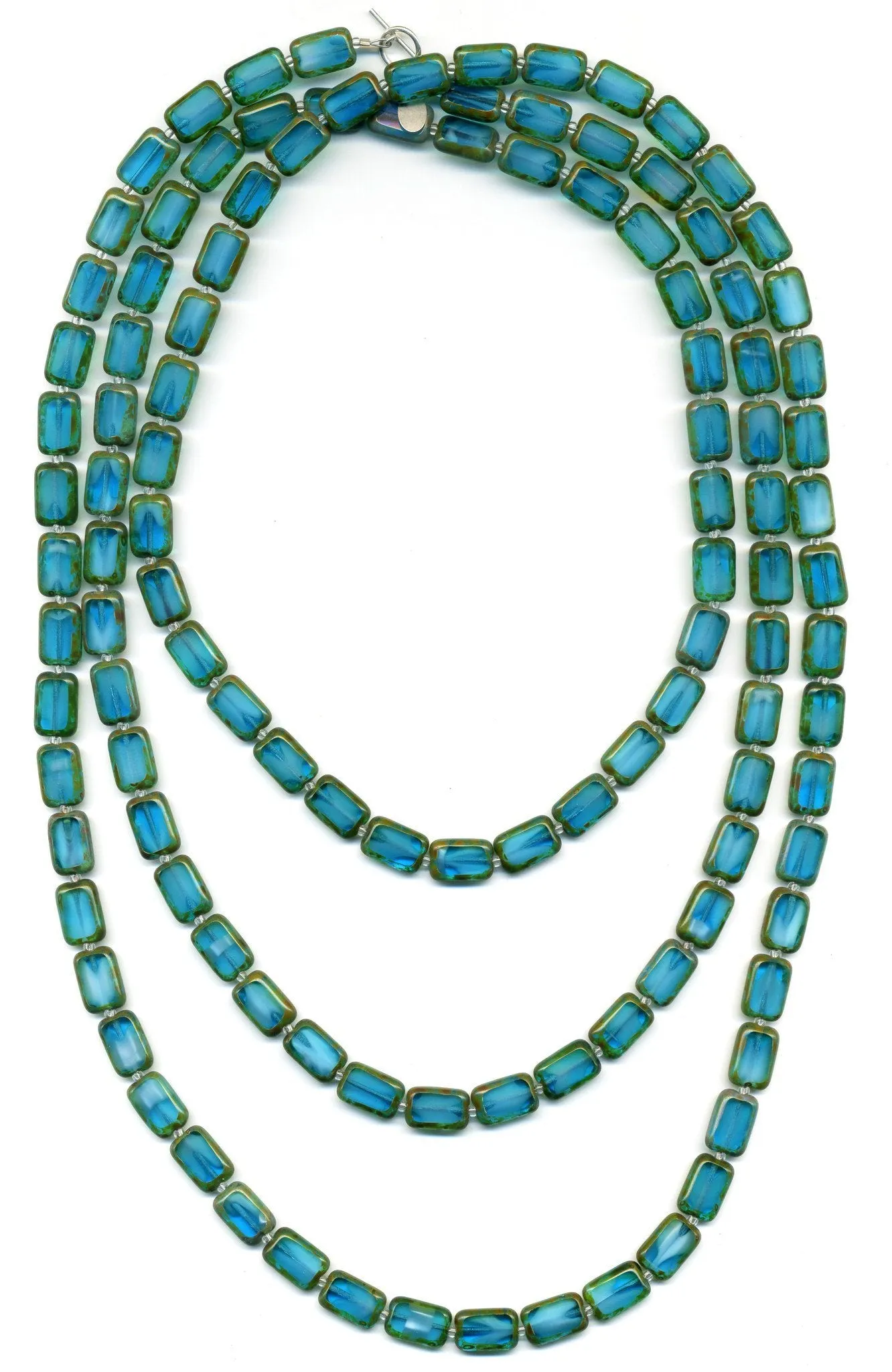 Long Beaded Necklace, 7 Ways to Wear, Trilogy 60"