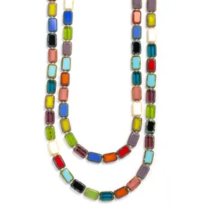 Long Beaded Necklace, 7 Ways to Wear, Trilogy 60"