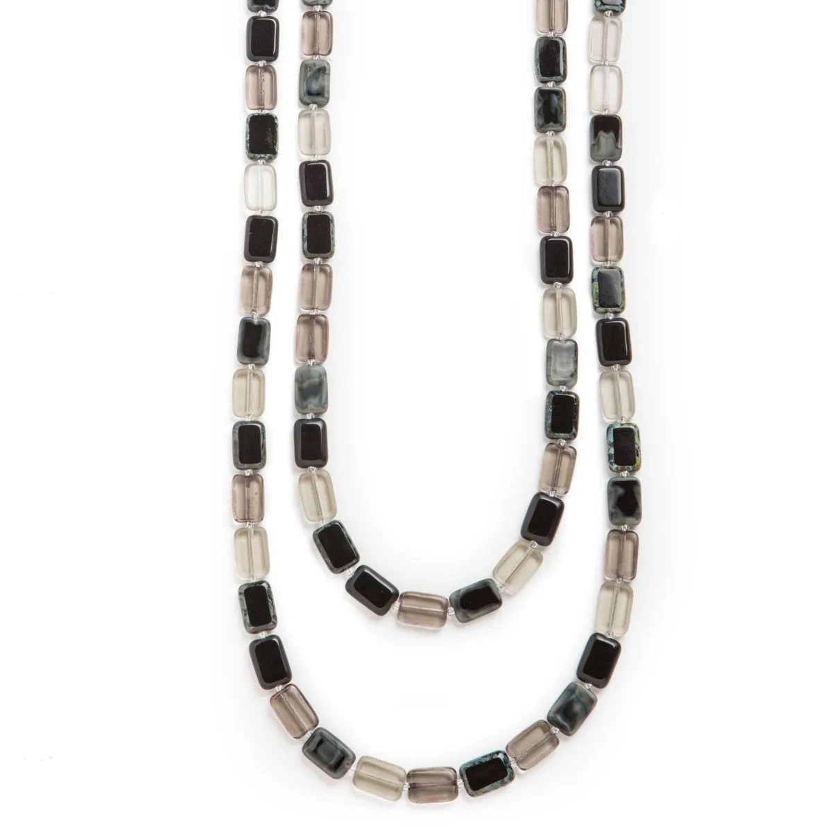 Long Beaded Necklace, 7 Ways to Wear, Trilogy 60"