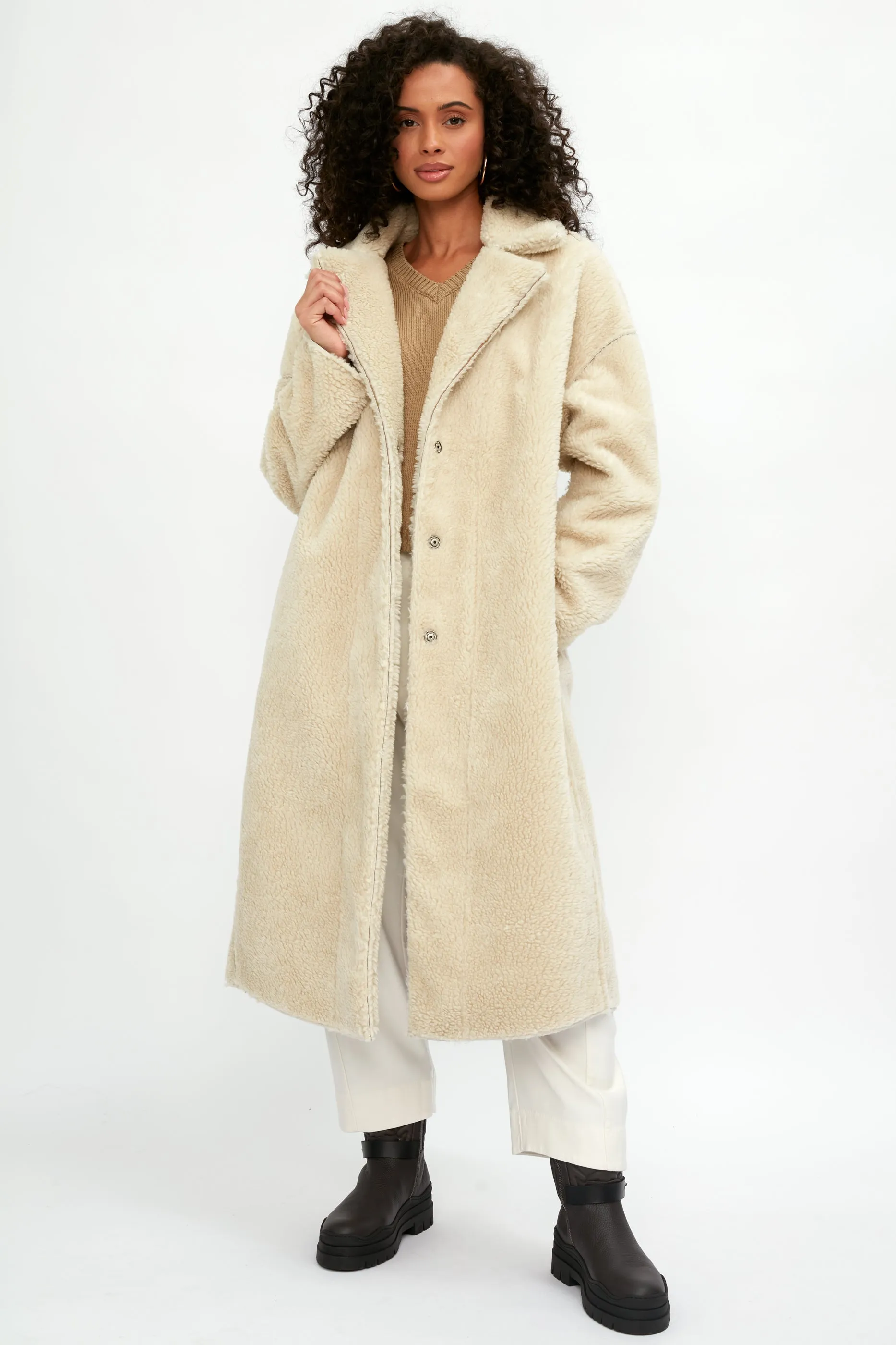 Long Coat in Milk