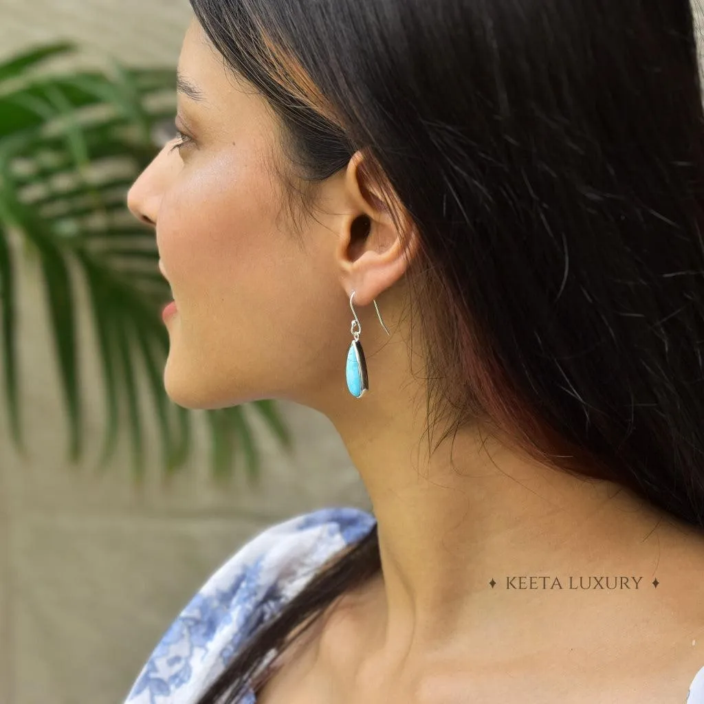 Long Drops - Turquoise Earrings