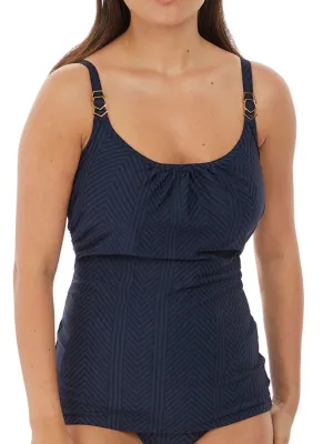 Long Island Scoop Neck Tankini - Ink