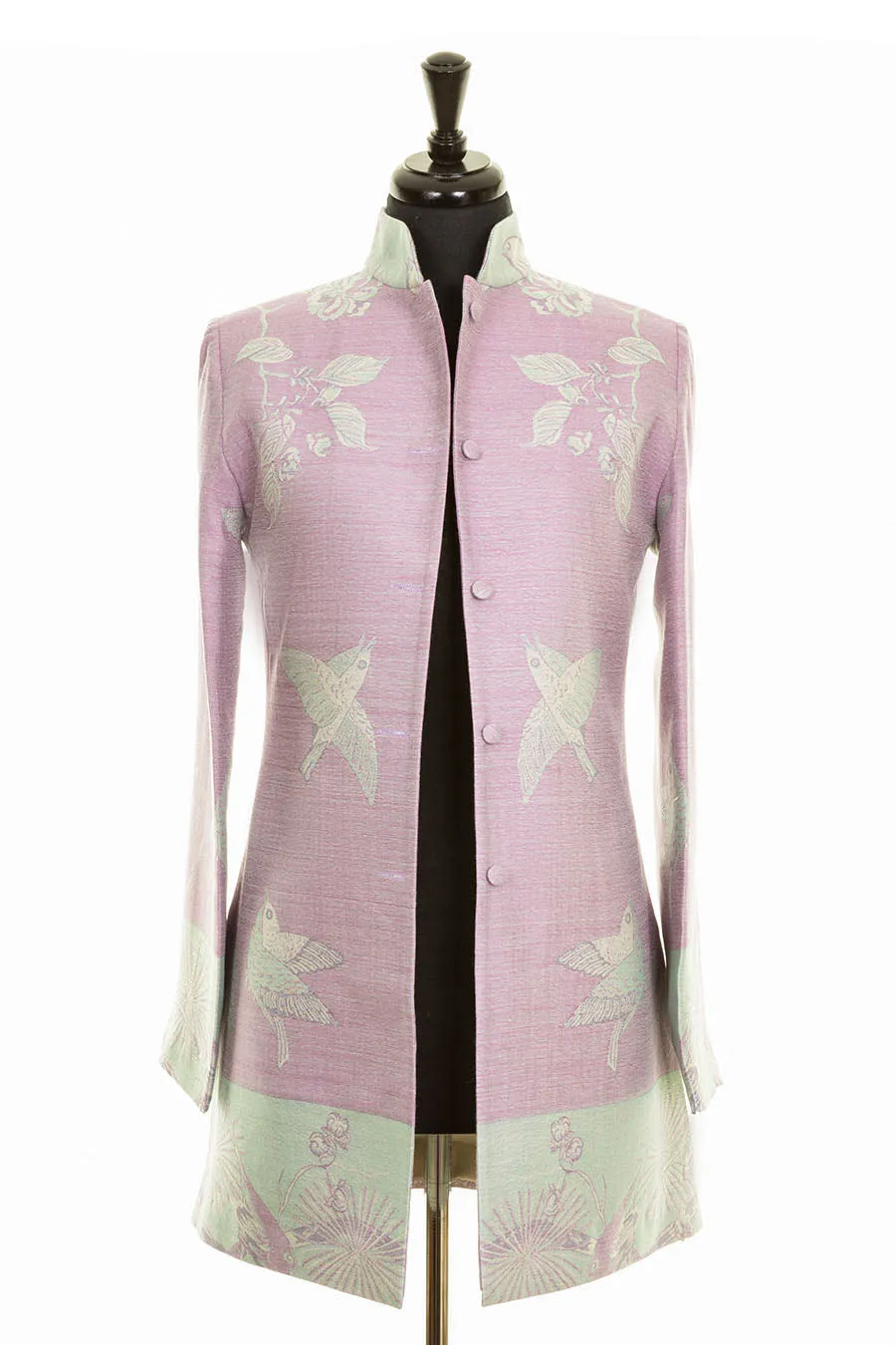 Long Nehru Jacket in Lilac