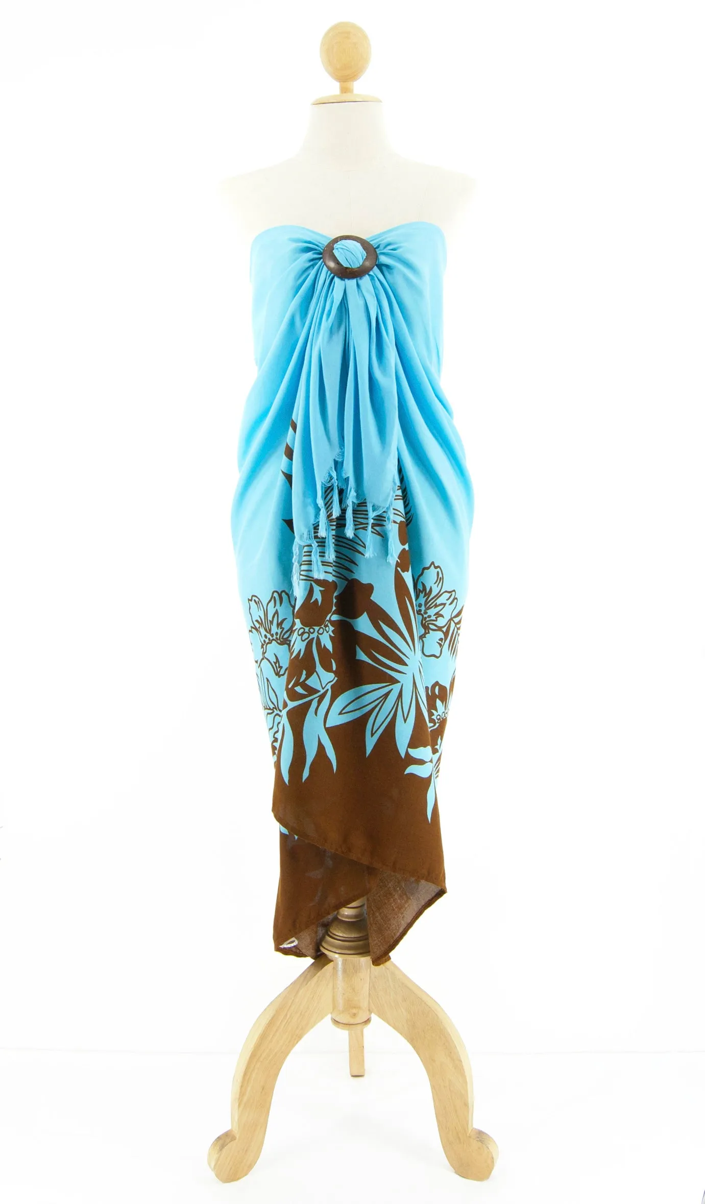 Long Printed Floral Sarong