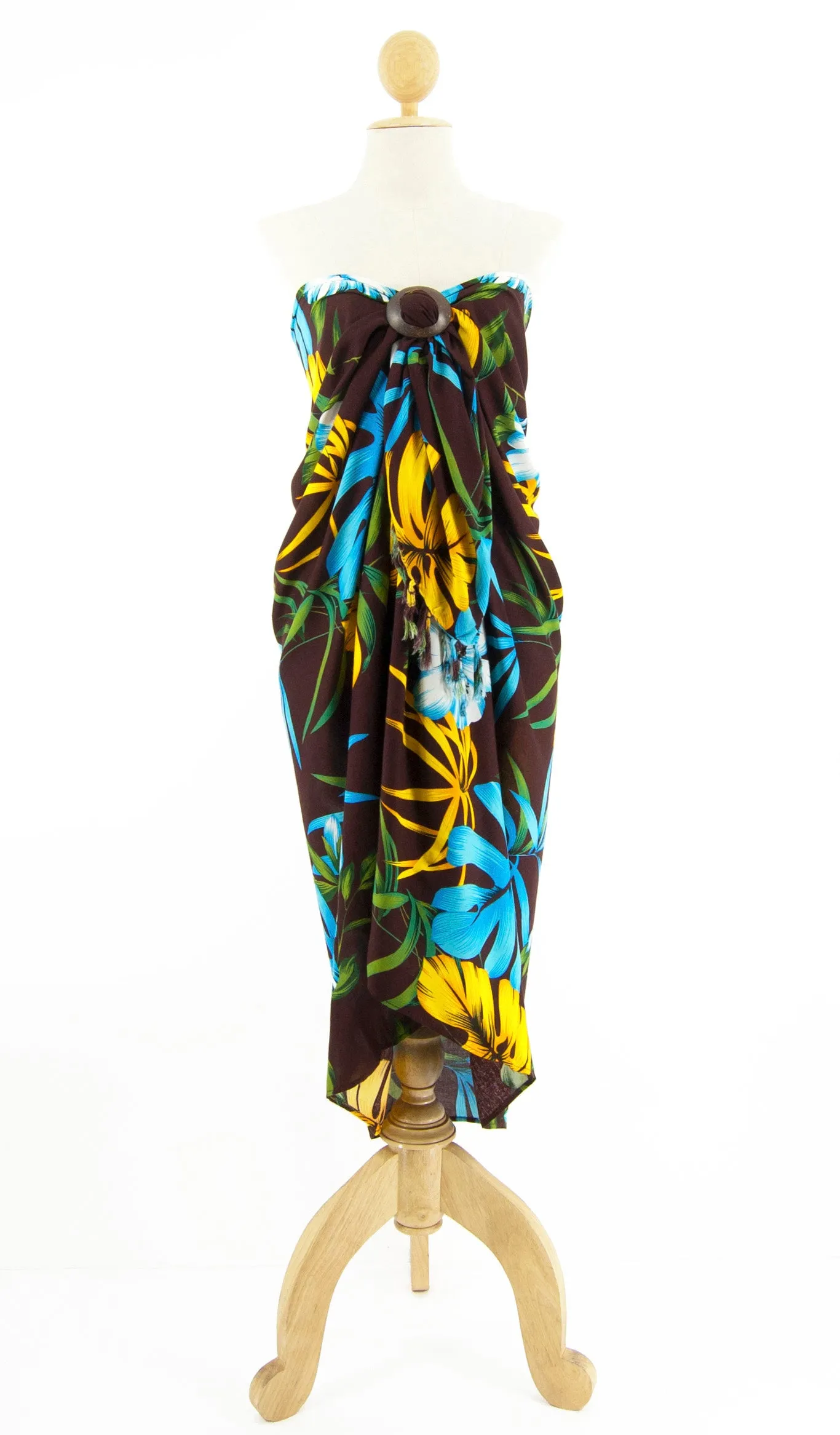 Long Printed Floral Sarong