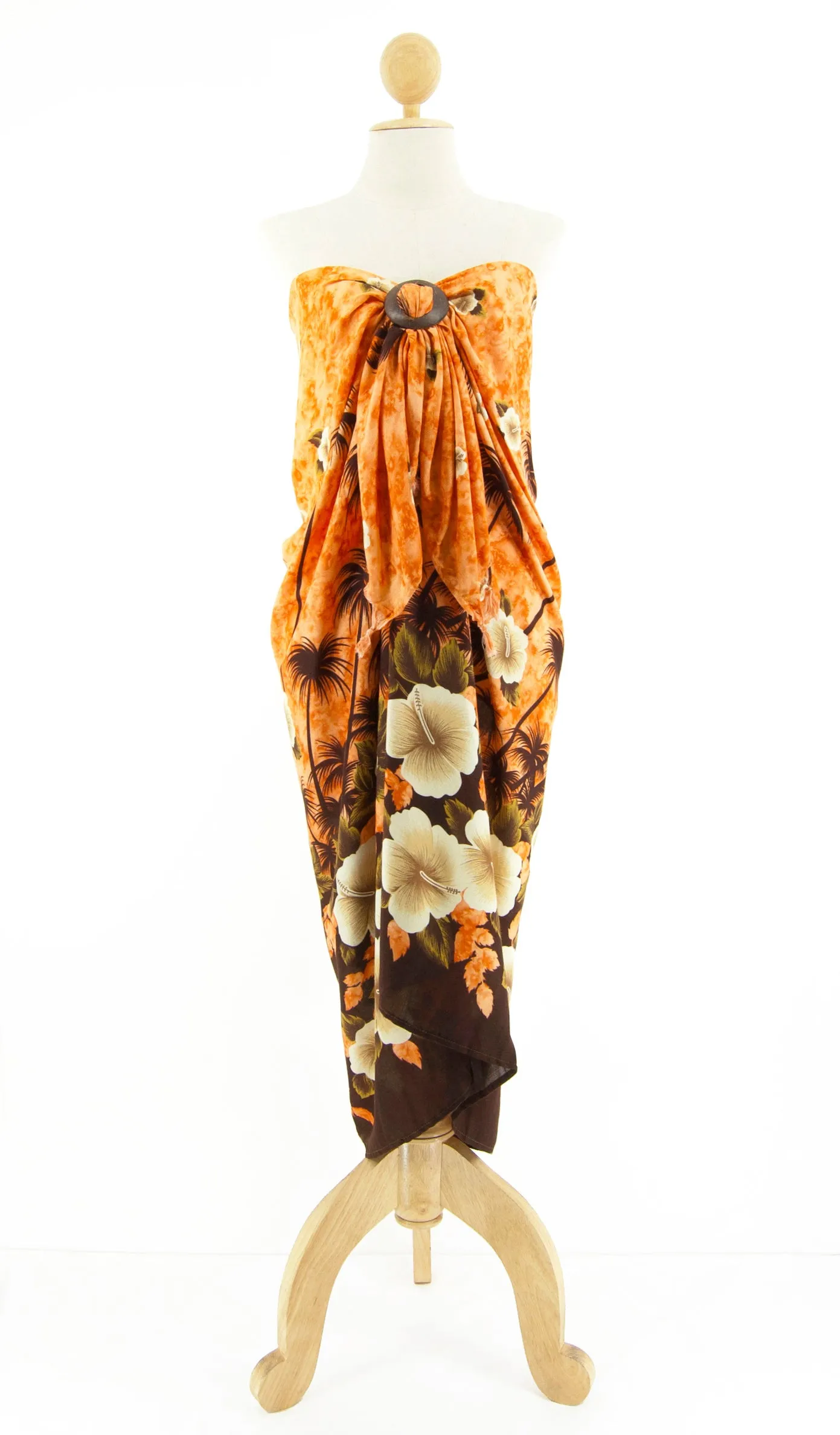 Long Printed Floral Sarong