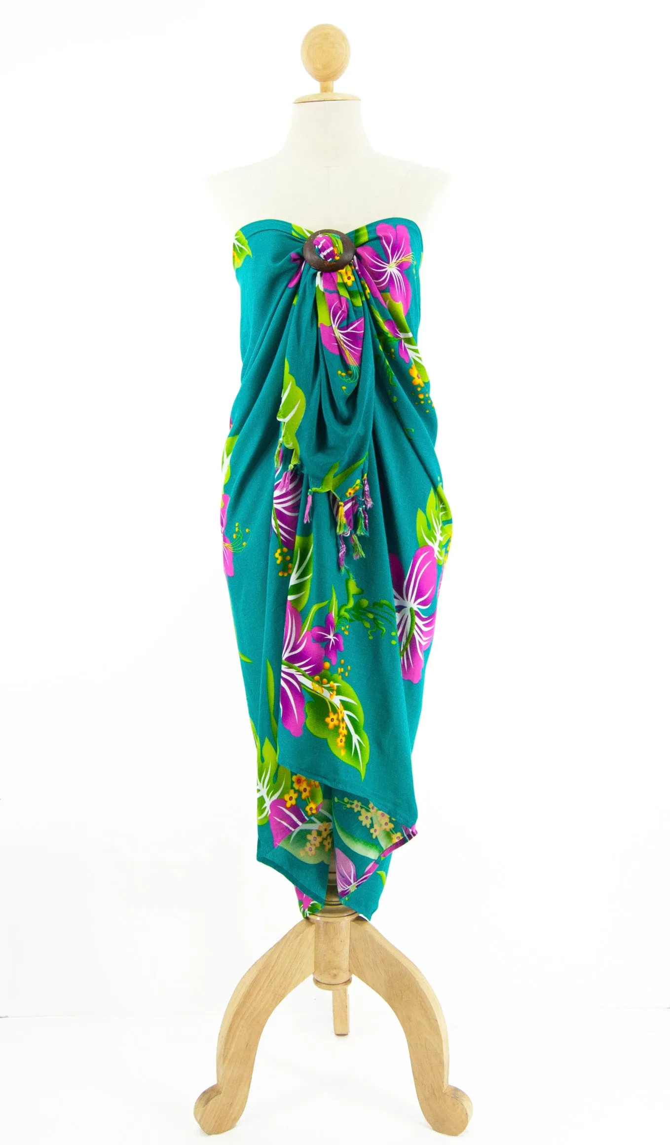 Long Printed Floral Sarong