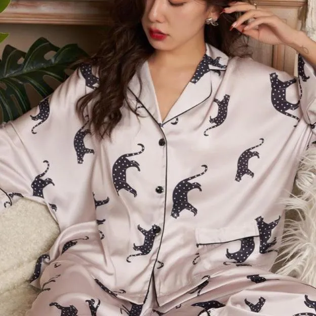 Long sleeve Leopard Pajama