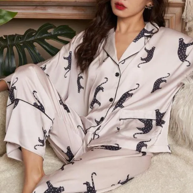 Long sleeve Leopard Pajama