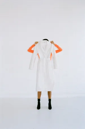 LONG SLEEVE MESH MOCKNECK - FLUORO ORANGE