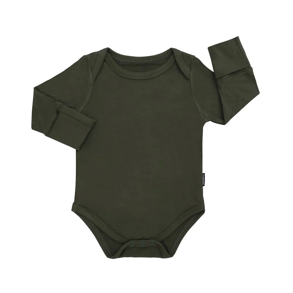 Long Sleeve Onesie - Forest Green