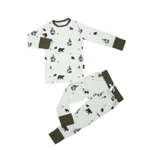 Long Sleeve PJ Set - Black Bears