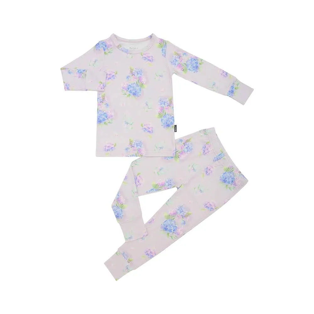 Long Sleeve PJ Set - Hydrangeas