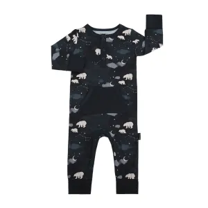 Long Sleeve Pocket Romper - Polar Bears