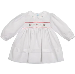 Long Sleeve Smock Holiday Dress-27219LS : 3T