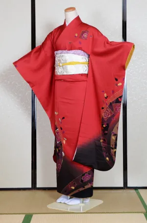 Long-sleeved kimono 6 items set / Furisode / FK#1-749