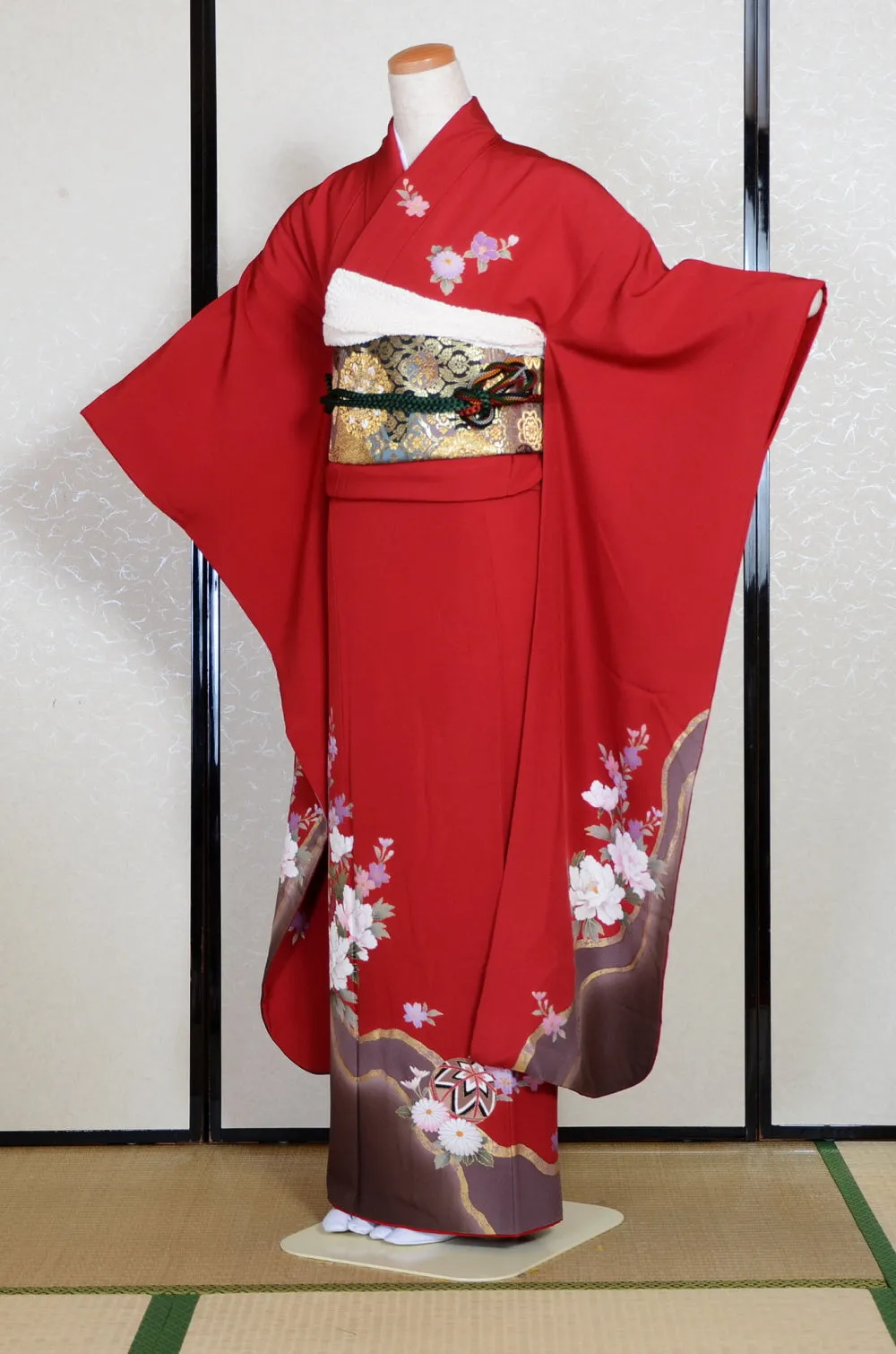 Long-sleeved kimono 6 items set / Furisode / FK#2-011