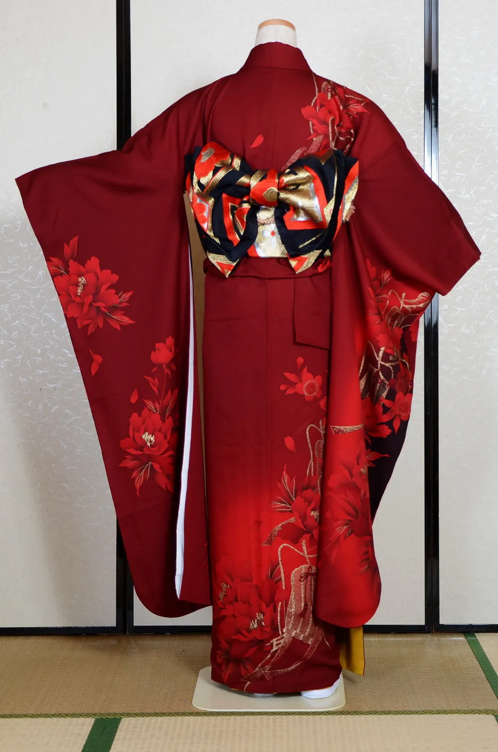 Long-sleeved kimono 6 items set / Furisode / FK#2-017