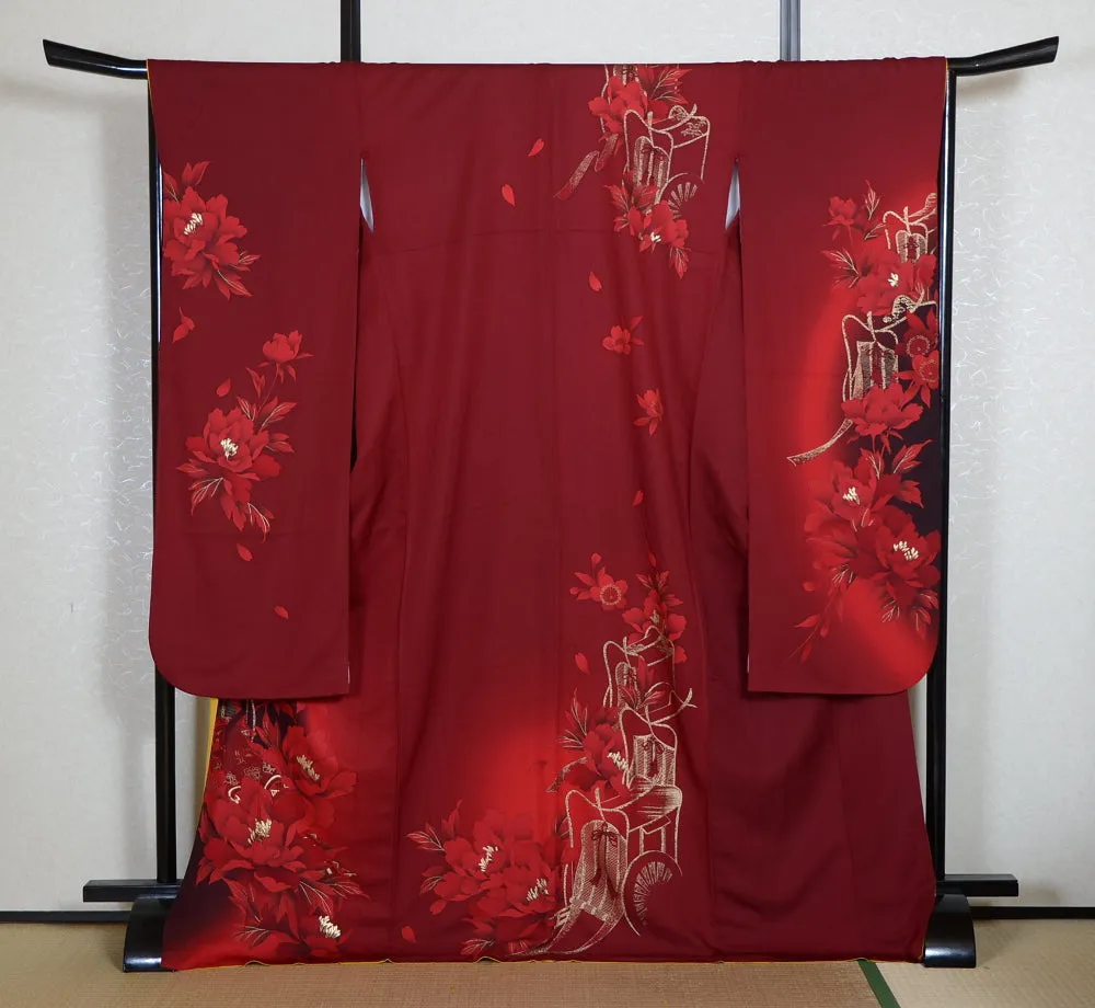 Long-sleeved kimono 6 items set / Furisode / FK#2-017