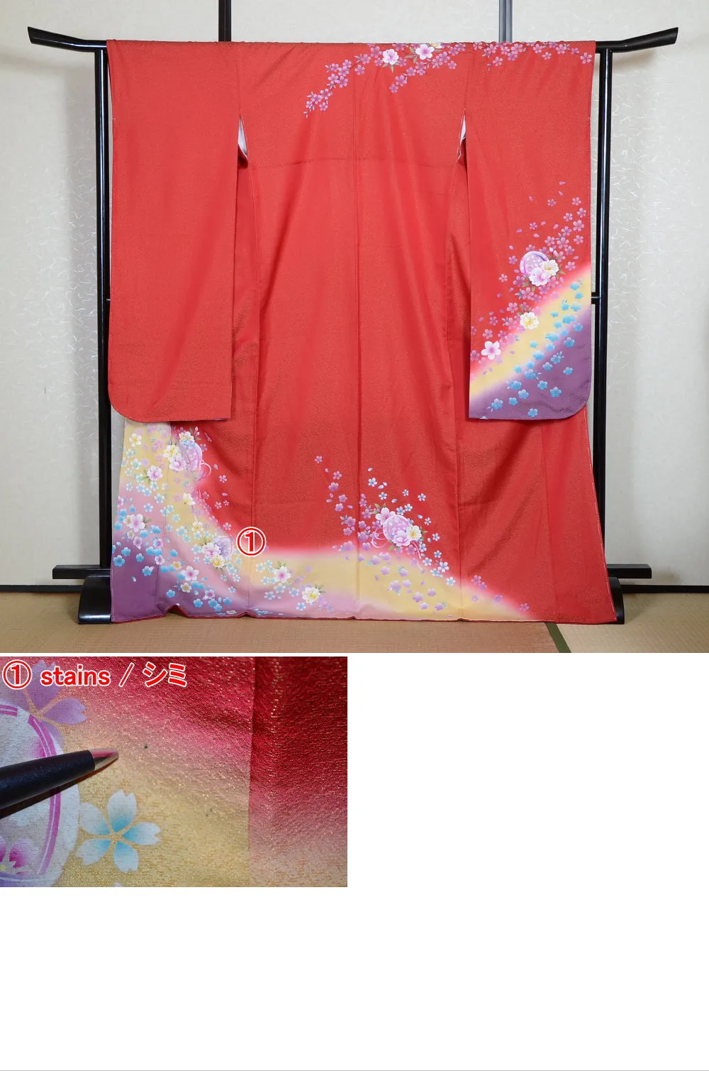 Long-sleeved kimono 6 items set / Furisode / FK#2-068