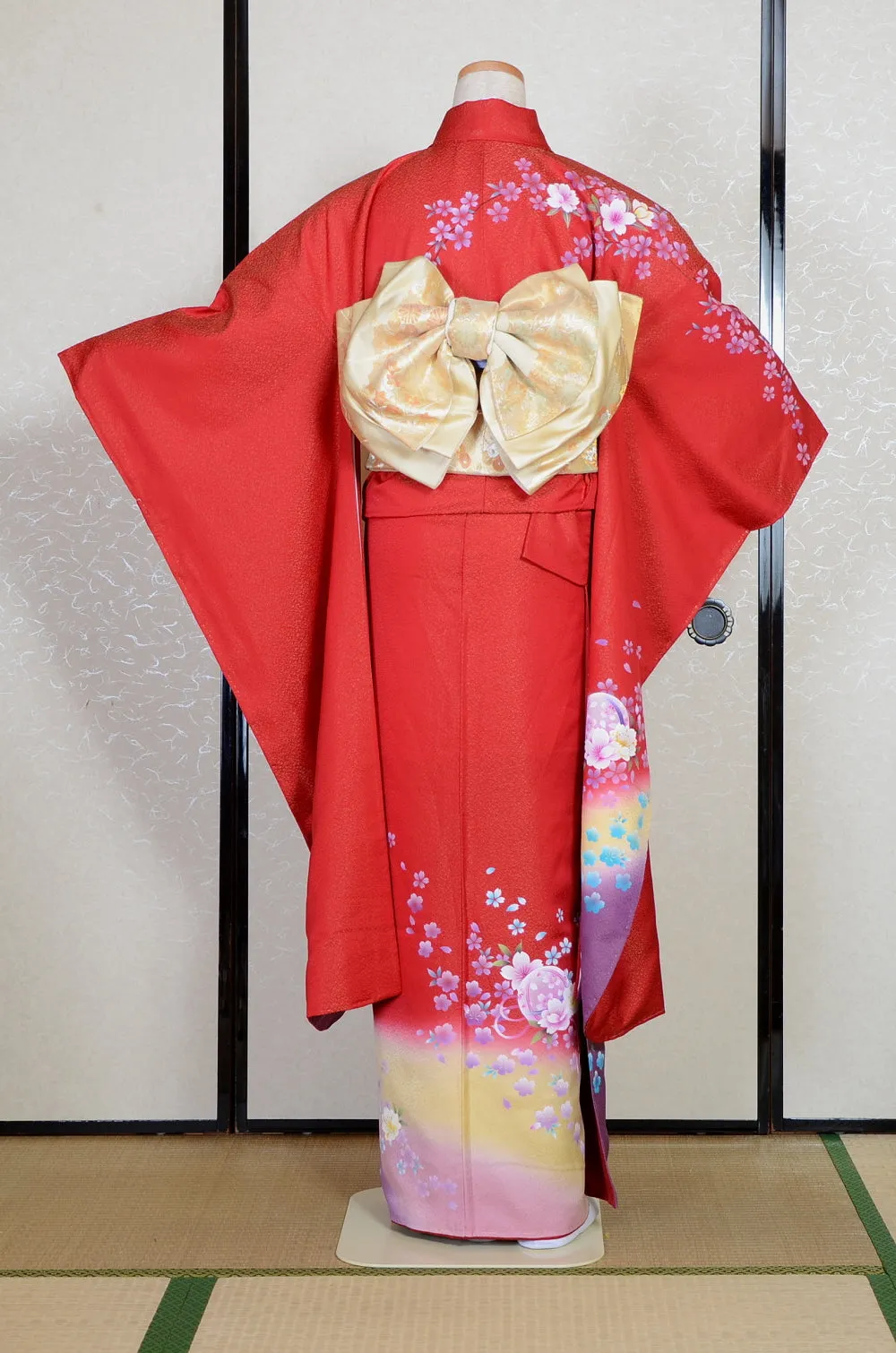 Long-sleeved kimono 6 items set / Furisode / FK#2-068