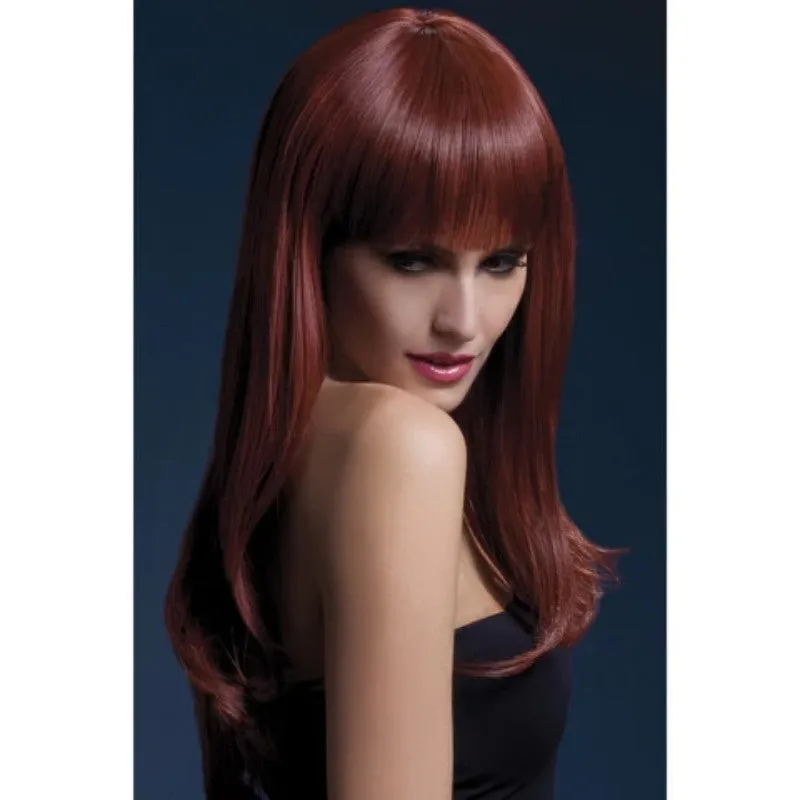 Long Straight Auburn Wig - Sienna