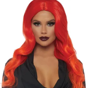 Long Wavy Red Ombré Wig