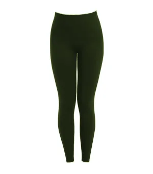 Look At Me Now Seamless Side Zip Leggings Deep Olive