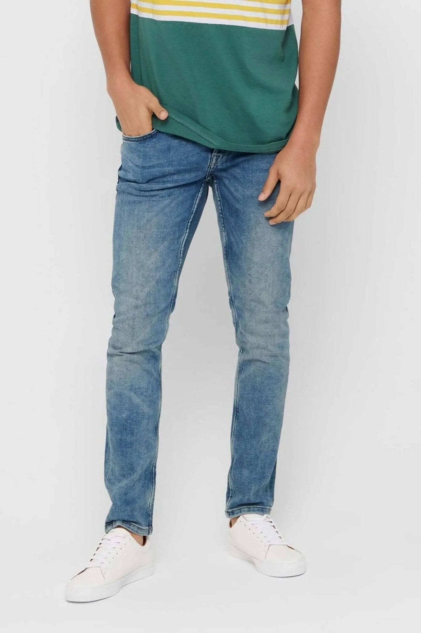 Loom Stretch Jeans - Denim Blue