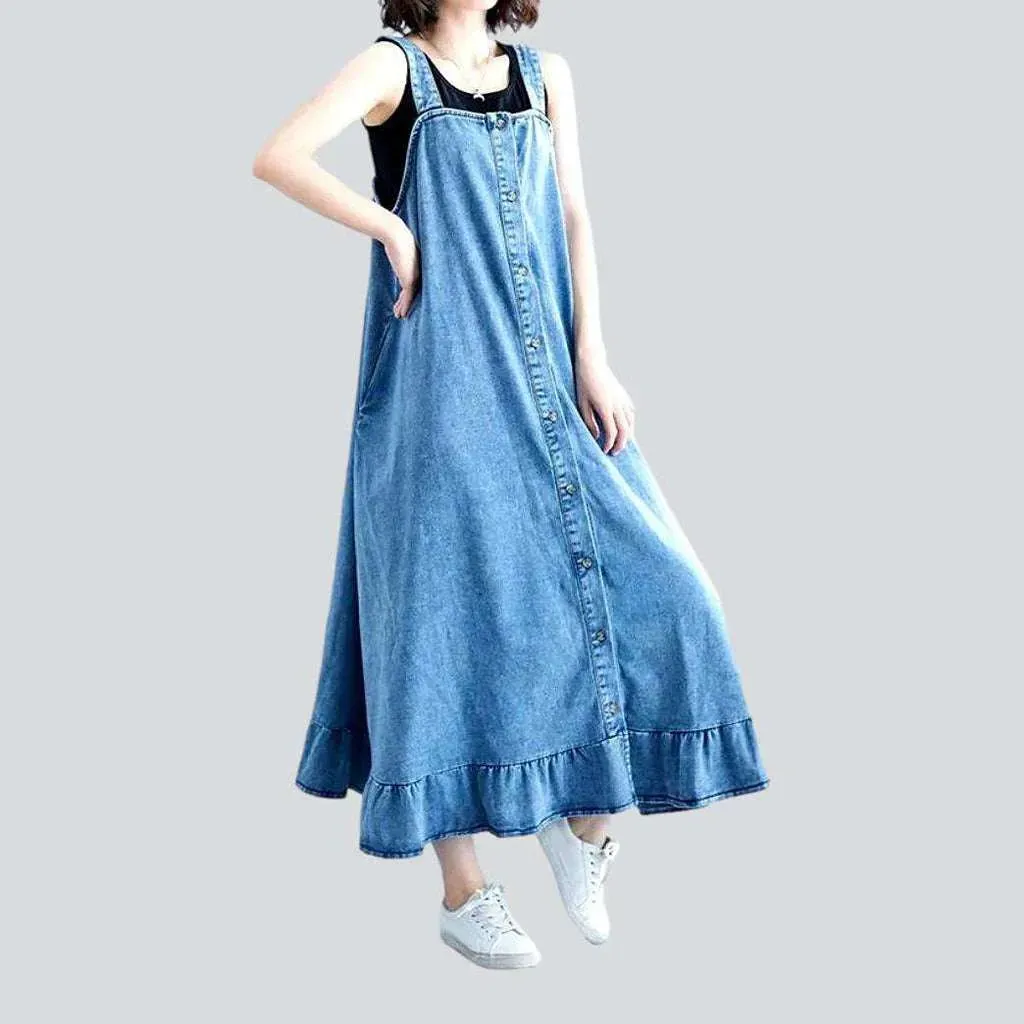 Loose fit 90s jean dress