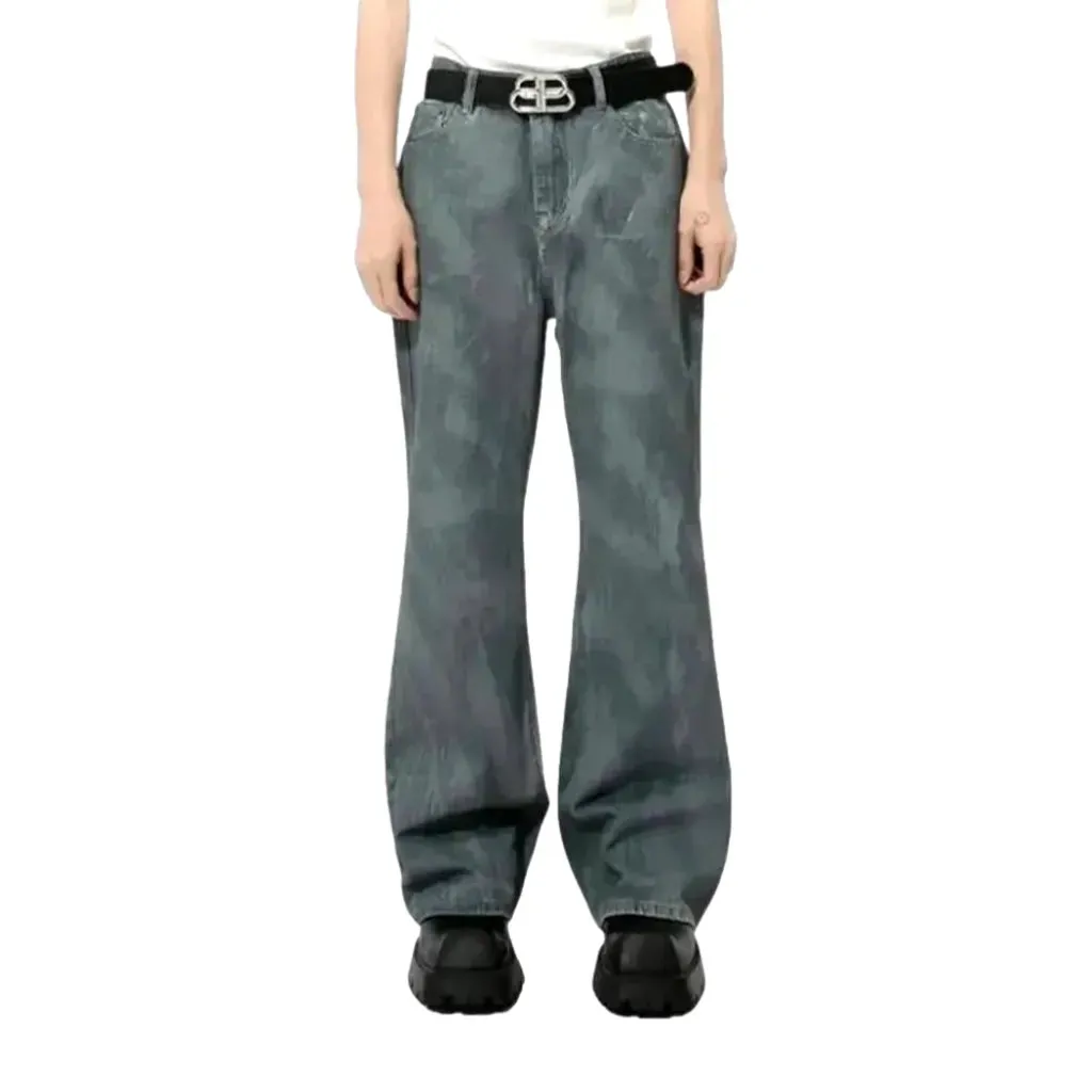 Loose fit bootcut fashion men's jeans