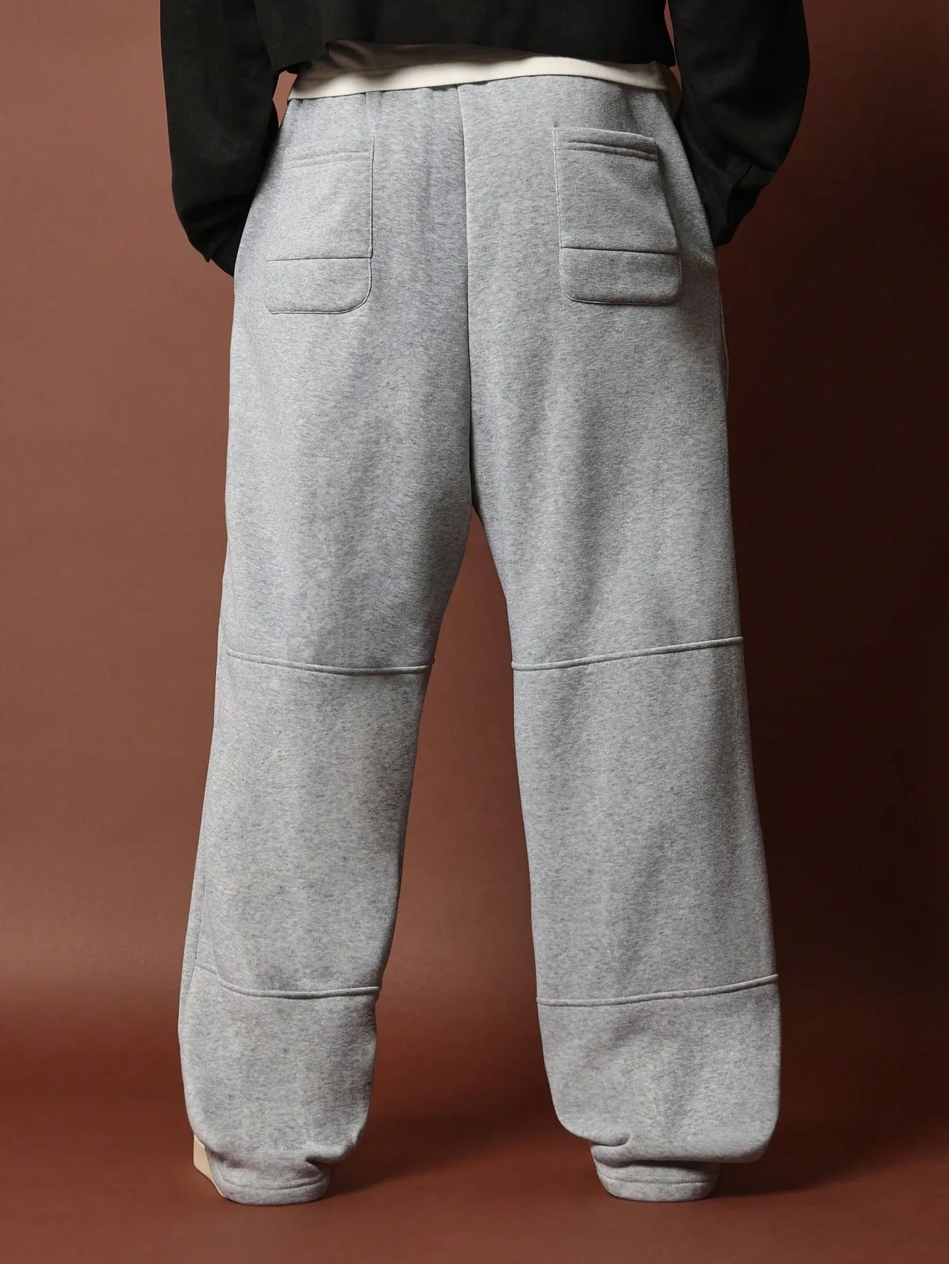 Loose Fit Embroidered Sweatpants With Drawstrings