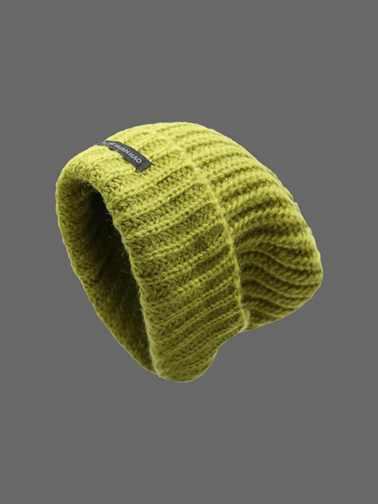 Loose Thick Knit Warm Beanie