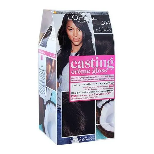 LOREAL CASTING HAIR COLOR DEEP BLACK CG 200