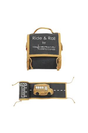 Lorena Canals Soft Toy Ride and Roll School Bus