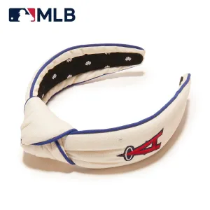 LOS ANGELES ANGELS LELE SADOUGHI / MLB IVORY EMBROIDERED KNOTTED HEADBAND