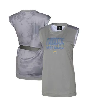 Los Angeles Chargers Women's Gray No Sweat Outerstuff Tank Top, Gray