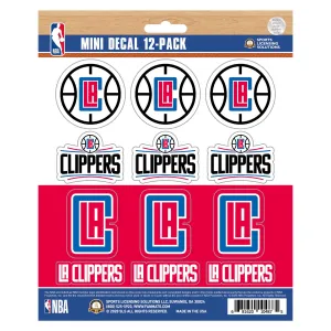 Los Angeles Clippers 12 Count Mini Decal Sticker Pack