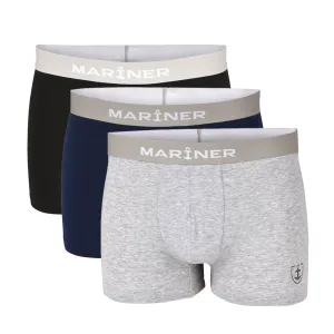 Lot de 3 Shortys en Coton Bio Noir Bleu marine et Gris chiné 2019.3