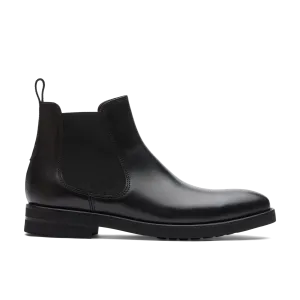 LOTTUSSE | BOTINES CHELSEA HOMBRE | HOLBORN NEGRAS DE VACUNO CEPILLADO | NEGRO