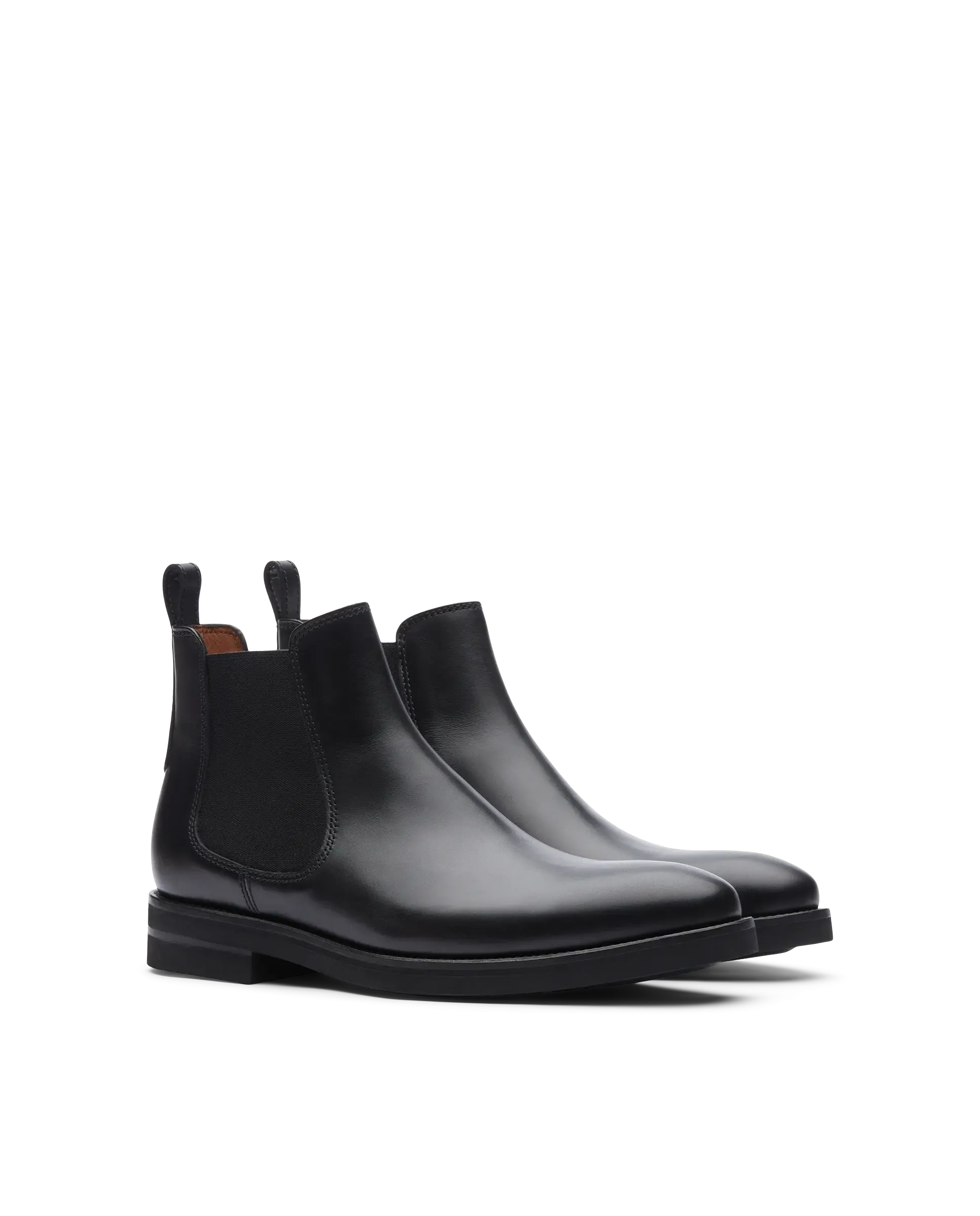 LOTTUSSE | BOTINES CHELSEA HOMBRE | HOLBORN NEGRAS DE VACUNO CEPILLADO | NEGRO