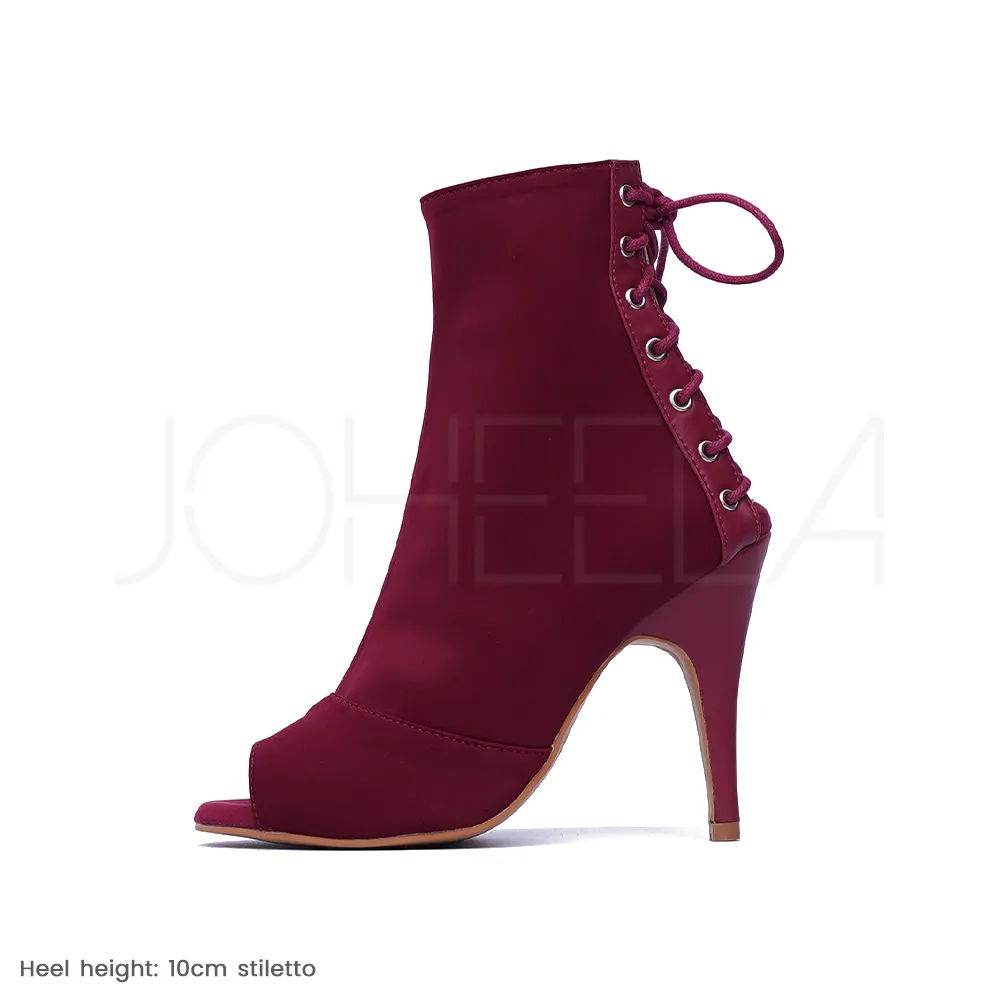 Louane bordeaux - Talons stilettos slim - Prête à expédier