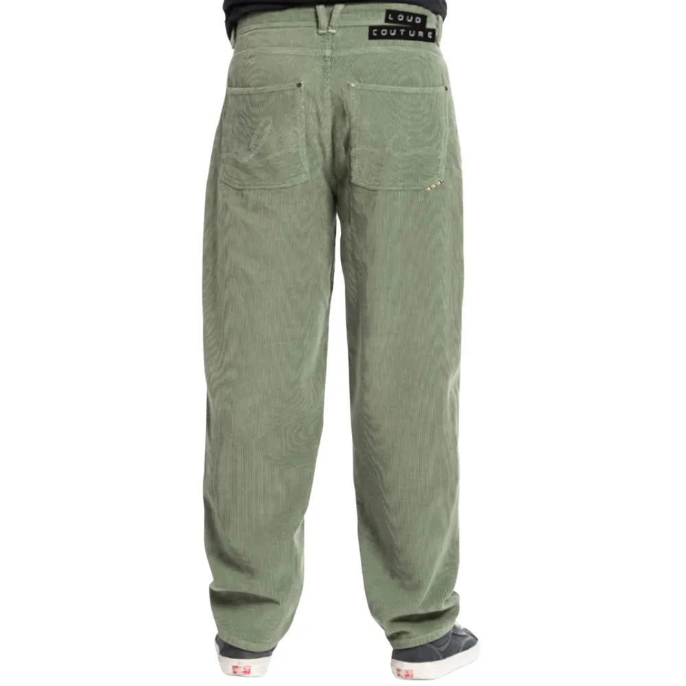 Loud Couture Big Noise Cord Pants Olive