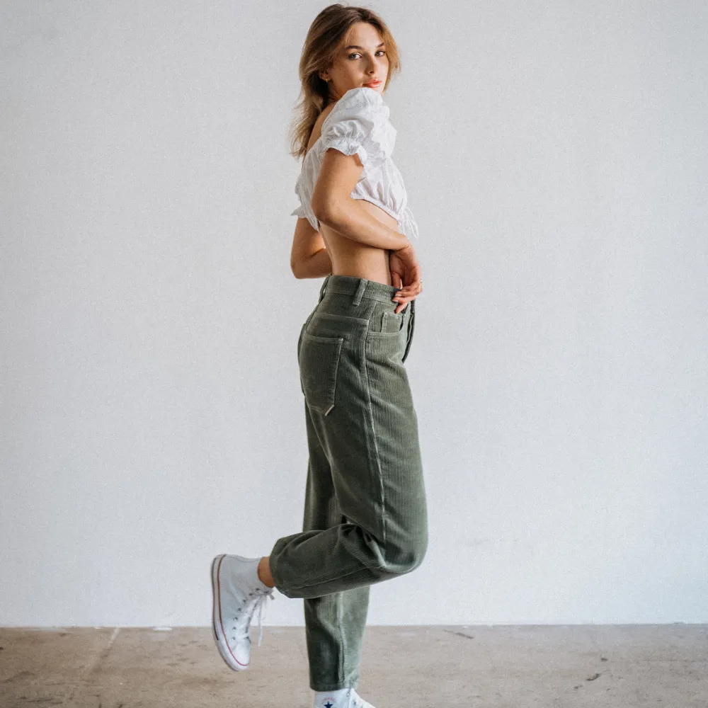 Loud Couture Big Noise Cord Pants Olive