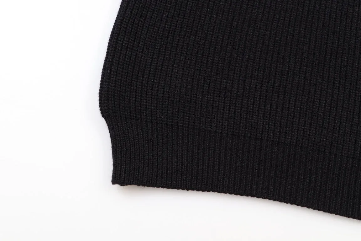 Louis Vuitton Black Wool Blend Crewneck Sweater