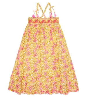 Louise Misha Cotton Dress with Floral Print, Yellow