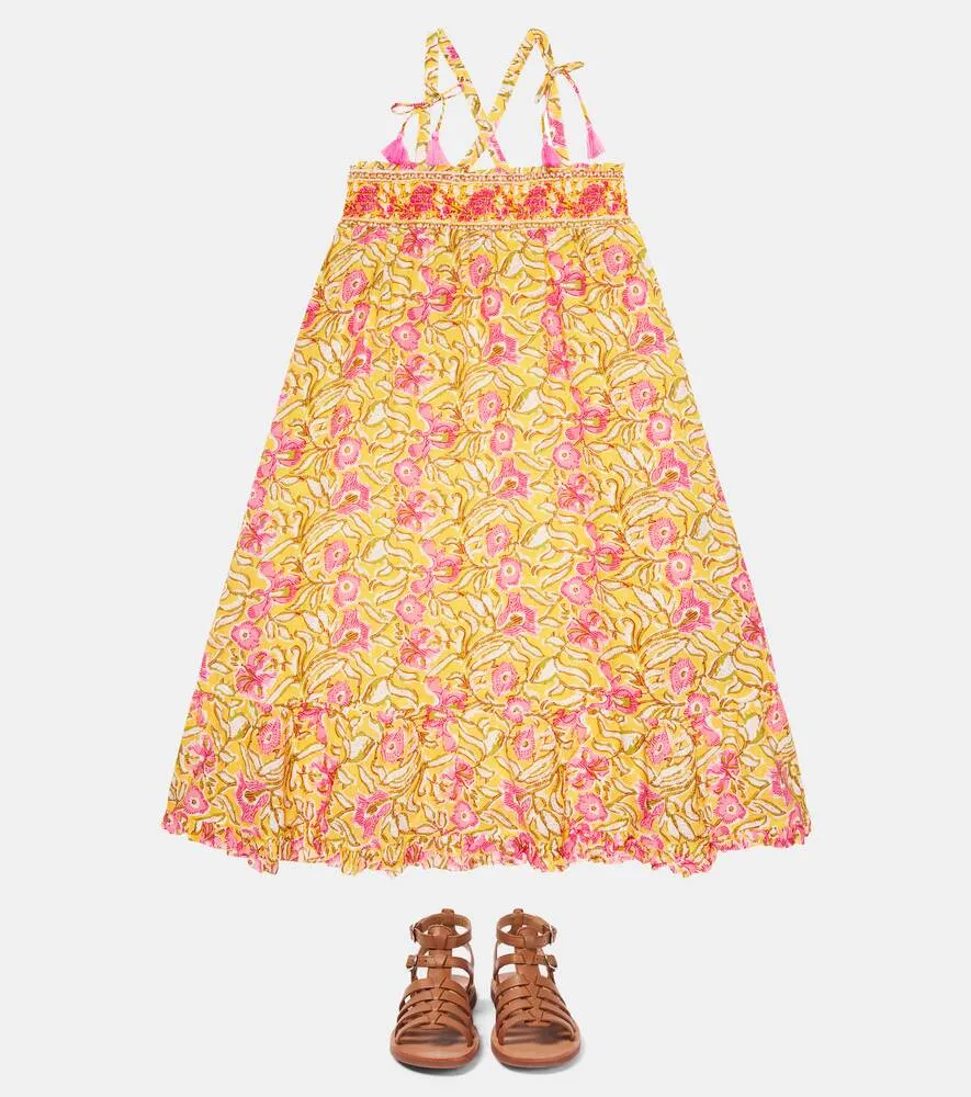 Louise Misha Cotton Dress with Floral Print, Yellow