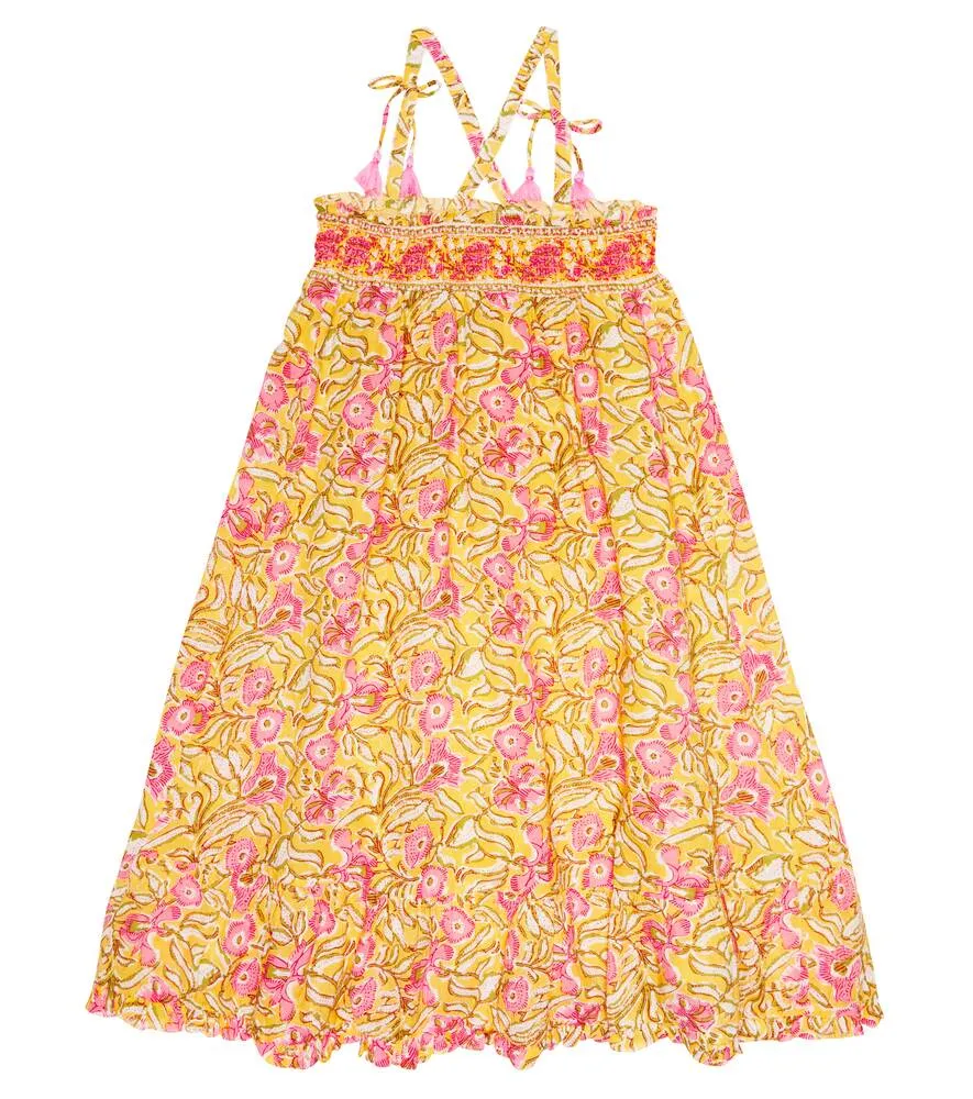 Louise Misha Cotton Dress with Floral Print, Yellow